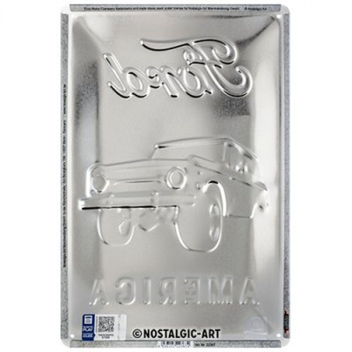 Blechschild Bronco klein 3